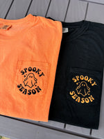 Spooky Season Embroidered Pocket Wholesale Tee