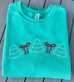 Coquette Christmas Wholesale Embroidered Sweatshirt
