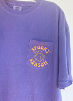 Spooky Season Embroidered Pocket Wholesale Tee