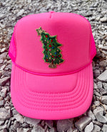 Whimsy Tree Embroidered Patch Trucker Hat