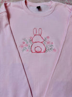 Bunny Floral Wholesale Embroidered Sweatshirt