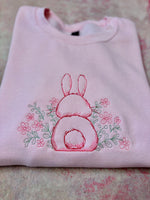 Bunny Floral Wholesale Embroidered Sweatshirt