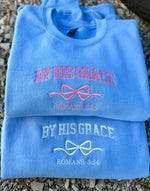 By His Grace Bows Coquette Wholesale Embroidered Sweatshirt