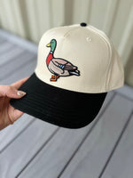 Duck Embroidered Patch Classic Fit Black Bill Hat