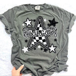 Bearcats Checkered Star Mascot DTF Transfer (CT)