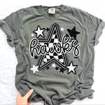 Hawks Checkered Star Mascot DTF Transfer (CT)