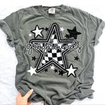 Greyhounds Checkered Star Mascot DTF Transfer (CT)