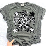 Falcons Checkered Star Mascot DTF Transfer (CT)