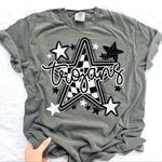 Trojans Checkered Star Mascot DTF Transfer (CT)