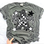 Braves Checkered Star Mascot DTF Transfer (CT)