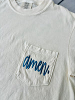 Amen Embroidered Pocket Wholesale Tee