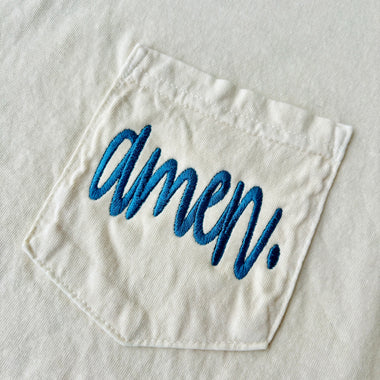 Amen Embroidered Pocket Wholesale Tee