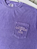 I have seen the goodness of God Embroidered Pocket Wholesale Tee