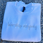 Worship Anyway Wholesale Embroidered Sweatshirt