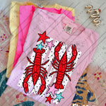 Crawfish with White Stripes DTF Transfer (C&Co)
