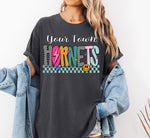 Preppy Your Town Mascot Checkered DTG Wholesale Tee