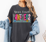 Preppy Your Town Mascot Checkered DTG Wholesale Tee