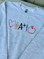 Teacher Essentials Wholesale Embroidered Sweatshirt