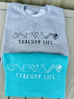 Teacher Life Wholesale Embroidered Sweatshirt