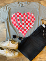 Love Checkered Wholesale Tee