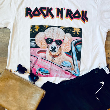 Rock N Roll Poodle Wholesale Tee