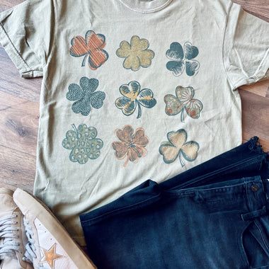 Shamrock Collage Wholesale Tee