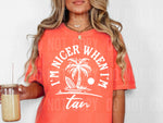 I'm Nicer When I'm Tan Single Color Screen S25