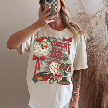 Jingle Bell Rock Collage Wholesale Tee