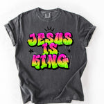 Jesus is King Grafiti DTF Transfer