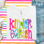 Kindergarten Colorful Checkered DTF Transfer (SBBB)