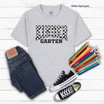 Kindergarten Black Check DTF Transfer (E)