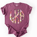 Custom Blooms (SAG) Monogram DTF Transfer (leave initials in the note/personalize box with first initial first, last name initial middle and middle initial last)
