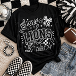 Let's Go Lions Mascot DTF Transfer (SBB)
