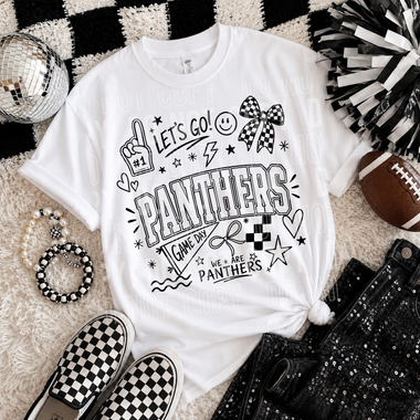 Let's Go Panthers Mascot DTF Transfer (SBB)