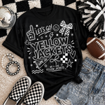 Let's Go Yellow Jackets Mascot DTF Transfer (SBB)