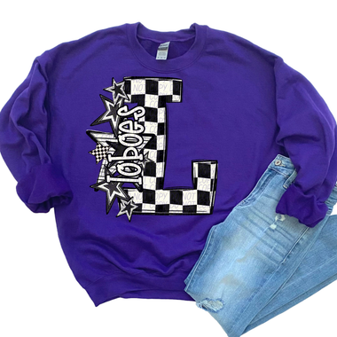 Loboes Big Check Mascot DTF Transfer (CS)