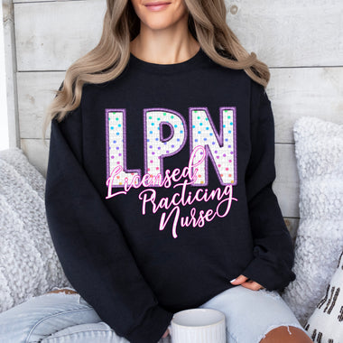 Faux Embroidery LPN  DTF Transfer