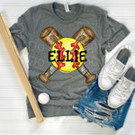 Personalized Softball Large Size DTF Transfer