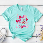 Love Like Jesus (Pink/Red) DTF Transfer