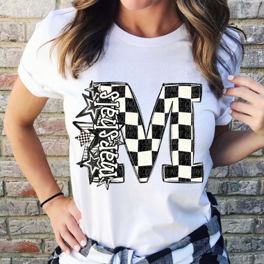 Marshals Big Check Mascot DTF Transfer (CS)