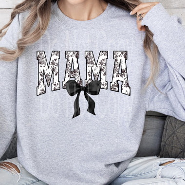 Mama Black Toile DTF Transfer