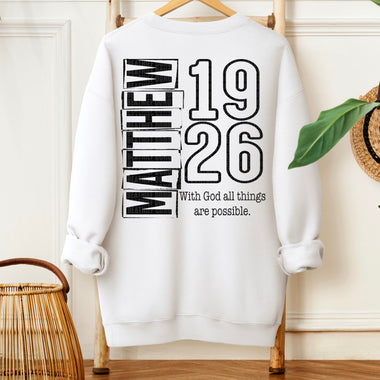 Matthew 1926 BLACK DTF Transfer (SDD)
