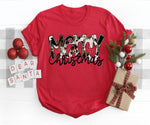 Merry Christmas Cowprint DTF Transfer
