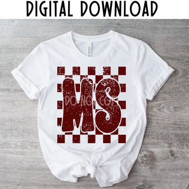 Mississippi Checkered Digital Download MS