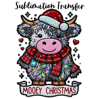 Mooey Christmas Sublimation Transfer