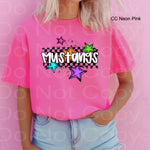 Mustangs Bright Star Check DTF Transfer