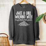 Just a Girl Walking With Mustard Seed Faith (White) DTF Transfer (SDD)