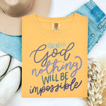 With God Nothing is Impossible DTF Transfer (SDD)