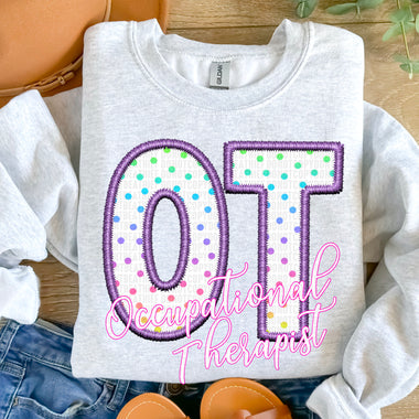 Faux Embroidery OT DTF Transfer