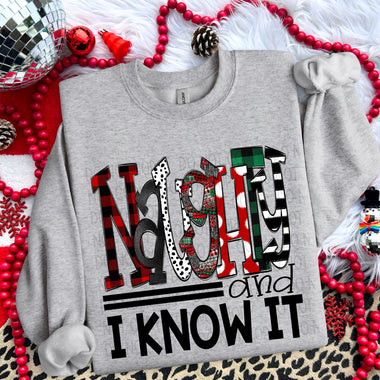 Naughty and I Know It DTF Transfer
